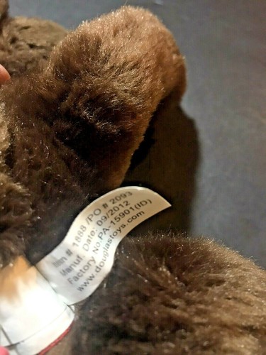 C.C. BEAN the Plush CHOCOLATE LAB perro peluche - Douglas Cuddle Toys #1888 - Imagen 5 de 6