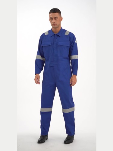 Mens Coveralls Jumpsuit Overalls Adult One-piece Dustproof Dungarees Workwear - Video 1 of 1