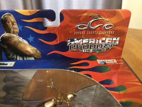 NEW 2005 JOYRIDE ORANGE COUNTY CHOPPERS MIKEYS BIKE LIM ED GOLD 1:18 DIECAST NIB - Picture 3 of 13