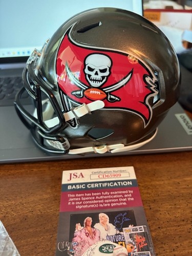 JACOB PARRISH SIGNIERT TAMPA BAY BUCCANEERS SPEED MINI HELM JSA COA - Bild 3 von 4