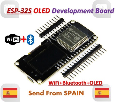 Lolin ESP32 OLED WeMOS Modul WiFi+Bluetooth ESP-WROOM-32 ESP-32 ESP-32S - Bild 1 von 8