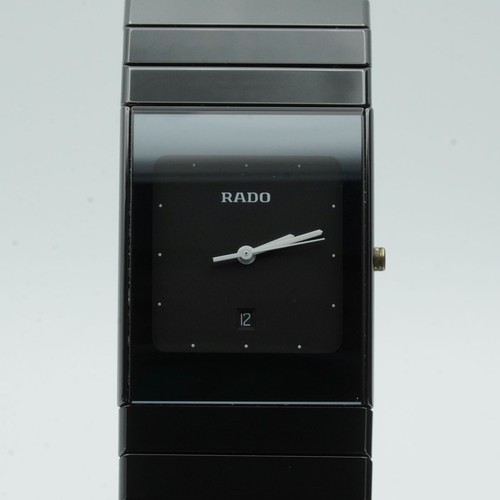 RADO CERAMICA HERREN UHR 27MM STAHL QUARZ SCHÖN ARMBANDUHR VINTAGE 111.0294.3