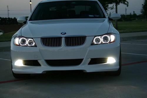 White 80W H8 LED Angel Eye Halo Ring Bulbs For BMW E90 E92 E93 E60 E61 X5 X6 Z4 - Picture 10 of 12