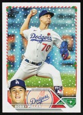 2023 Topps Holiday Bobby Miller #H155 BASEBALL Rookie Los Angeles Dodgers RC