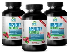 body detox pills - Raspberry Ketones 1200mg - weight loss 3 Bottles 180 Capsules
