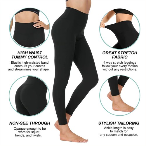 Premium Damen Legging Jegging Soft Stretch - Bauchkontrolle Yoga & Sport Fitness - Bild 4 von 49