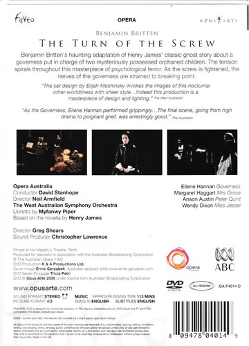 The Turn of the Screw - Region Free Faveo DVD, Benjamin Britten, Opera Australia - Imagen 2 de 2