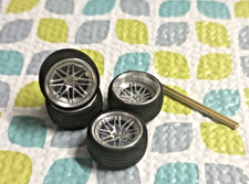CUSTOM  WHEELS ALLOY FITS ON HOT WHEELS 83 SILVERADO 1/64 SRTC NEW