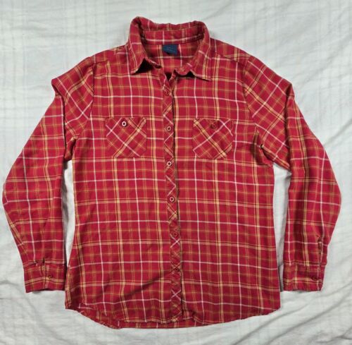 Hot Topic x Harry Potter Womens Flannel Shirt GRYFFINDOR Plaid Red L - Picture 2 of 8