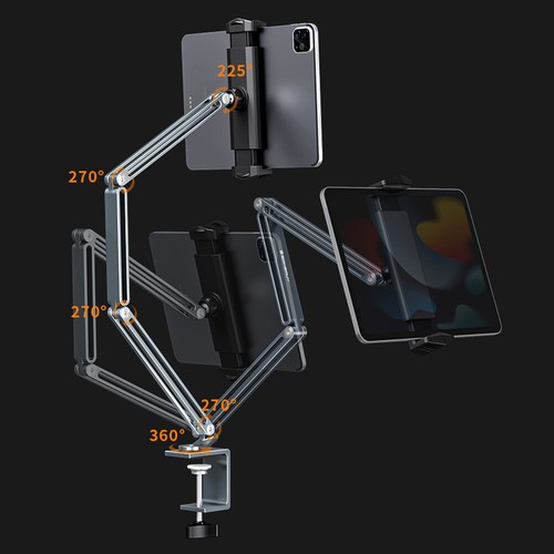 ♥ Cell Phone Clip Holder Adjustable for 4-13inch Device Mobile Stand for Bed Des - Zdjęcie 4 z 12