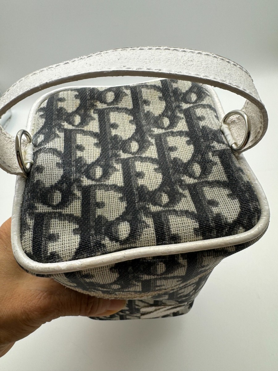 Authentic Christian Dior Vanity Bag Black Trotter No.2 Added Authentic Christian Dior Vanity Bag Black Trotter No.2 Added
