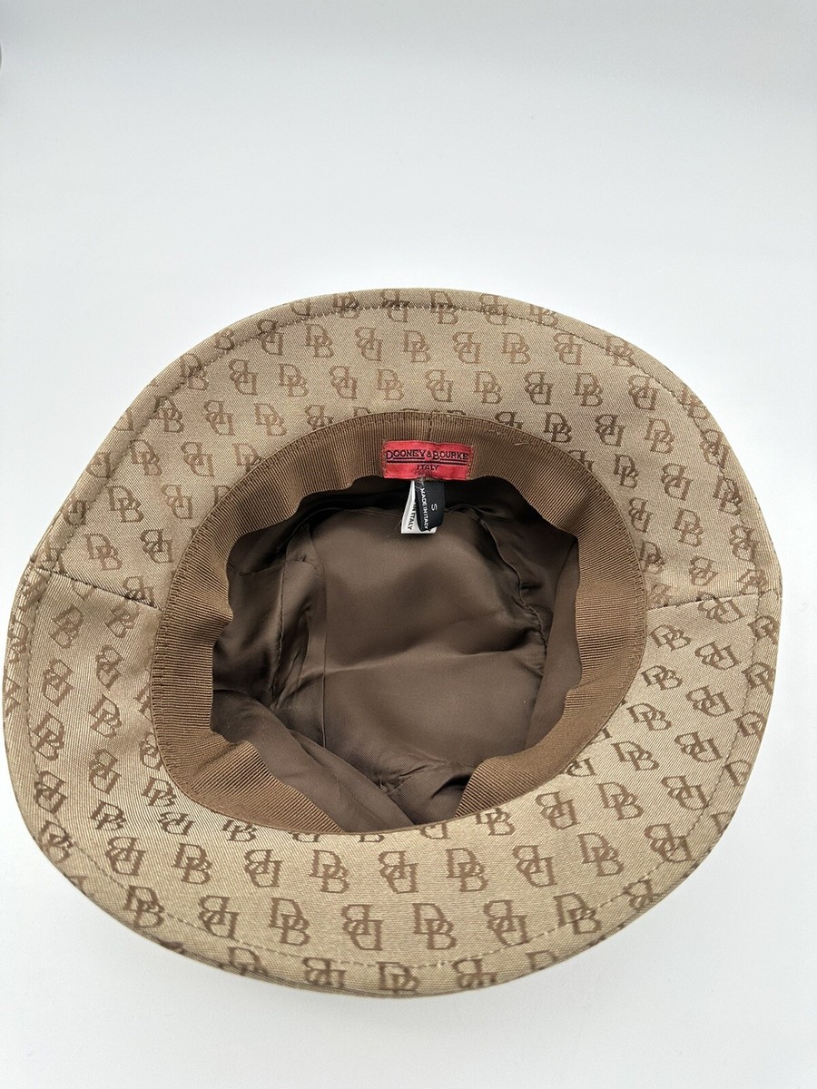 Dooney and Bourke Vintage Monogram Bucket Hat Brown