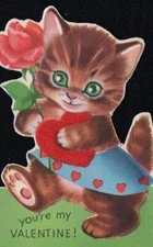 Vintage Valentine Poster Print Holiday Wall Decor 17 X 12 Reproduction