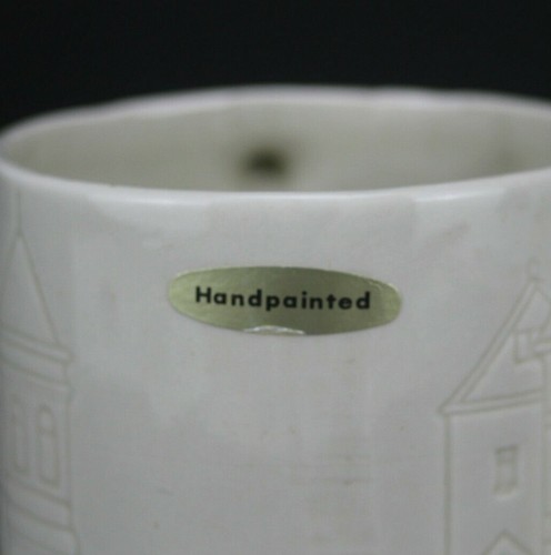 Vintage 1981 Otagiri Raised 3-D Hand-Painted Coffee Mugs - Set of 2 - Picture 6 of 8