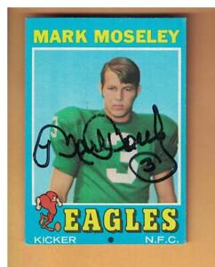 Mark Moseley Autographed 1971 Topps Football ROOKIE Card ...