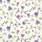 IHR Violet Spring Flowers Print Cocktail Paper Napkins 20-Pack Disposable 3-Ply