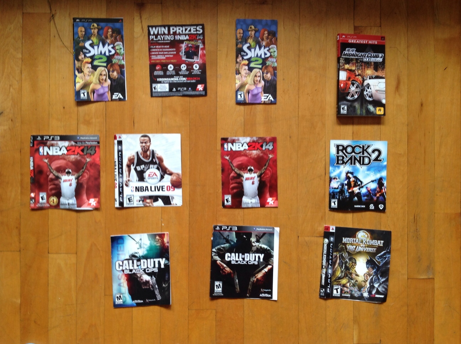 Playstation 3 and PSP Game Lot of 10 Inserts / Manual's no Games Included | eBay