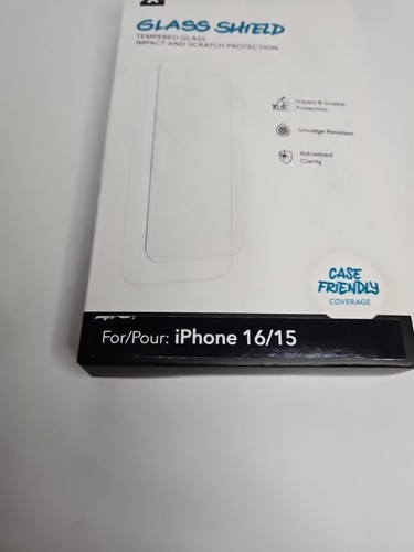 iFrogz Apple iPhone 16/iPhone 15 Glass Shield Screen Protector - Picture 3 of 4