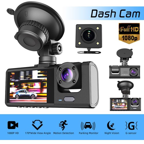 Camara De Seguridad Para Carro Auto Coche Delantero/Trasero/Interior Dash Cam - Bild 1 von 14
