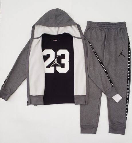 NIKE JORDAN Shirt Jacket Joggers Pants Tracksuit 3Pc Set Lot Size M (10-12) - Picture 3 of 6