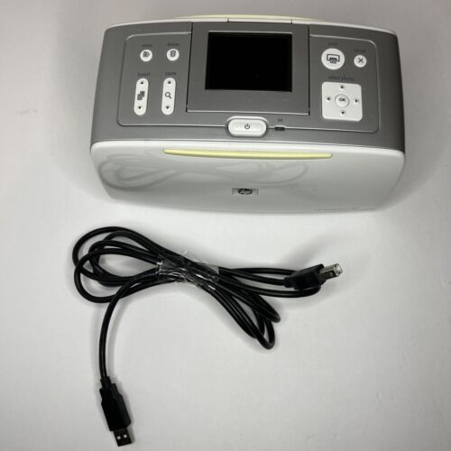 WORKING HP Photosmart 385 4x6" Digital Photo Inkjet Printer Q6387L W/USB - Picture 6 of 6