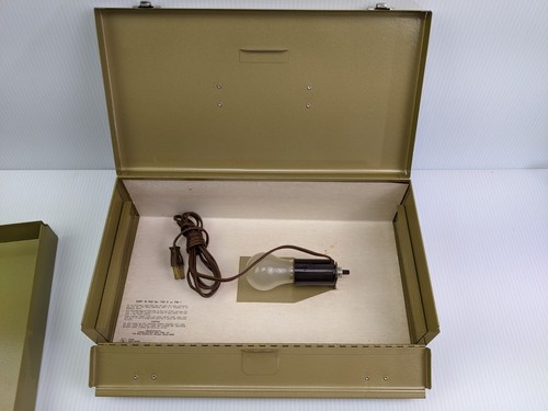 Vintage Logan Electric Light Slide File Box # 750G or 750I Sort n' File Tested - Picture 8 of 10