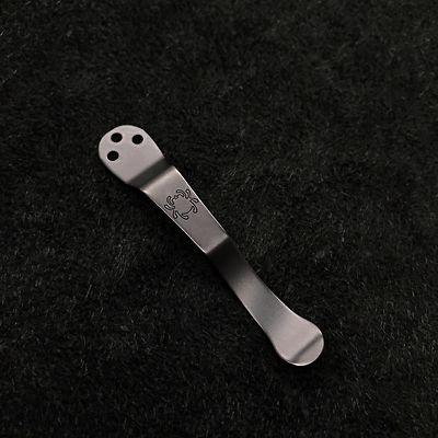 Spyderco Paramilitary 2 Stock Clip (Black) NO KNIFE C81GPBK2