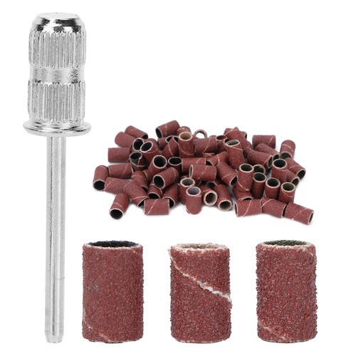 75pcs Nail Sanding Bands Kit Nail Drill Bits 80 120 180 Grit Brown With S CHW - Picture 16 of 23