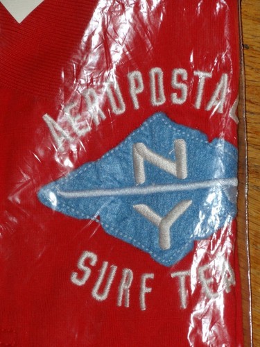 Aeropostale Surf Team Men Size XL Red Golf Polo Rugby Short Sleeve Shirt New  - Picture 4 of 11