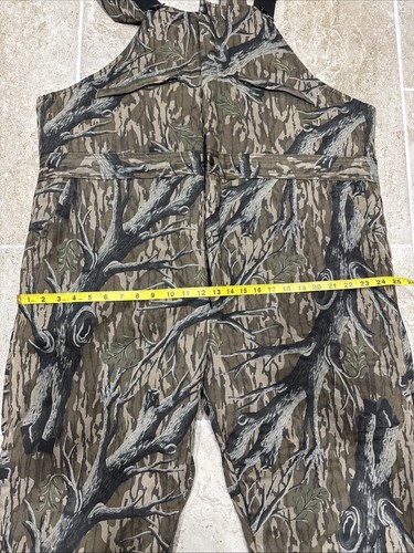 VTG Mossy Oaks Overalls Mens XL Brown Treestand Camo Insulated Bibs USA MADE - Picture 4 of 8