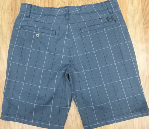 UNDER ARMOUR PANTALONCINO UOMO NYLON/POLI/SPANDEX BLU NAVY E ACQUA A POIS taglia 38 - Foto 4 di 5