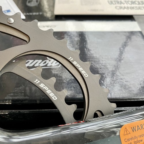 CAMPAGNOLO SUPER RECORD 11 TI / TITANIUM CRANKSET - 175mm / 53-39T - NOS / NEW - Picture 10 of 24