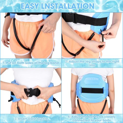 Swim Floating Belt,Swimming Belt with Fixing Straps,Water Aerobics Buoyancy Belt - Bild 6 von 22