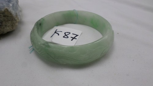 Transluzenter natürlicher Jade Jadeit grün 58,8 mm Armreif Armband k87 - Bild 6 von 8