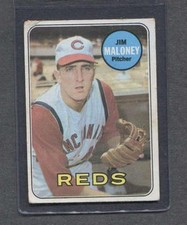 1969 Topps #362 Jim Maloney (Reds)  Vg+    A1