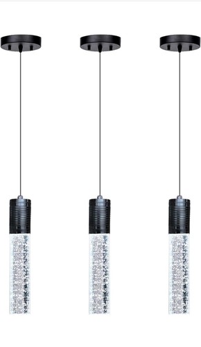 3 Leuchten schwarz Pendelleuchte für Küche Isand unabhängig LED dimmbar