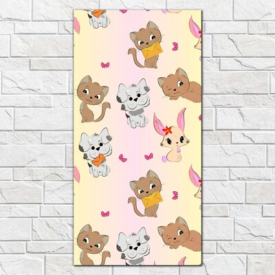Glasbilder Wandbild Druck auf Glas Tiere Mit Katzen und Hunden 50x100