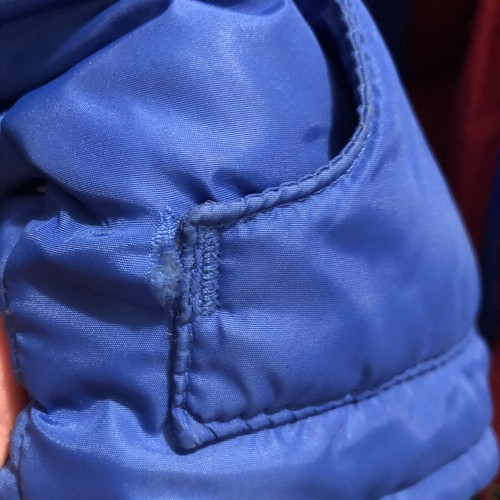 Vintage Daunenjacke Adventure Gear Large rot/blau Made in Taiwan Ski Winter Puff - Bild 11 von 12