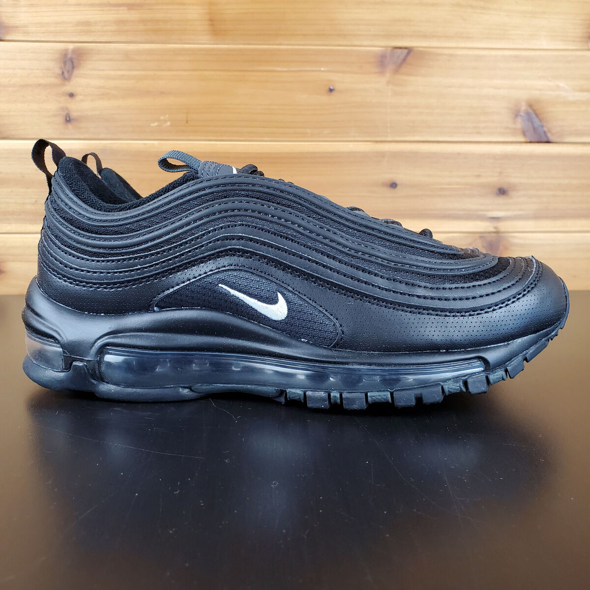 Nike Air Max 97 Triple Black Shoes 921522-011 GS Size 4Y Women's 5.5