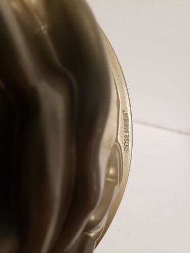 NORDIC WARE PLATIN SAMMLUNG GOLD ROSE BUNDT KUCHEN SCHWERE GUSSFORM 10 TASSEN  - Bild 7 von 9