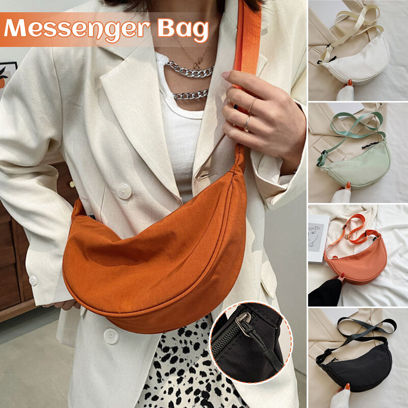 Nylon Crossbody Dumpling Bag Large Capacity Satchel Waist