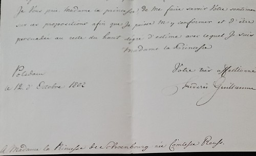 König Friedrich Wilhelm III. signiert königlicher Brief Niedergang Ernennung Prinz Alfred - Bild 6 von 24