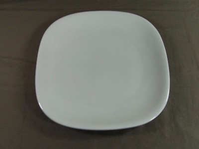Oneida Square Cream White Plate, 12