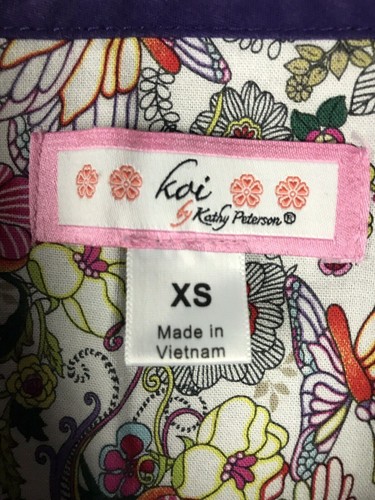 Camisa Médica Koi Talla XS Para Mujer Púrpura Kathy Peterson (C69) - Imagen 4 de 11