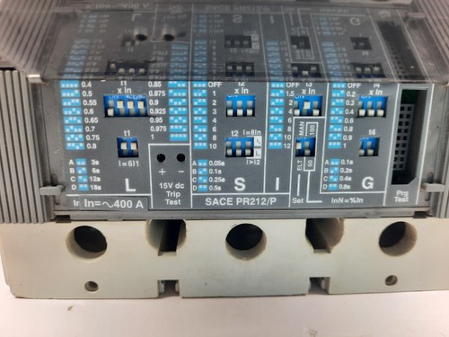 ABB SACE S5N 400 AMPERE 3 POLIGER SCHUTZSCHALTER SACE PR212/P MIT GRIFF - Bild 7 von 15