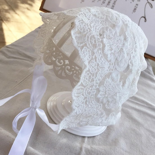 Sommerhut Baby Mädchen UV Schutz Sonnenhut Mütze Baby Sommer Mützen Spitze Texti - Bild 4 von 6