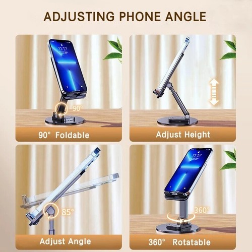 Adjustable Phone Stand ๐๐๐ยฐ Rotatable Tablet Desktop Stand iPhone iPad US - Picture 22 of 22