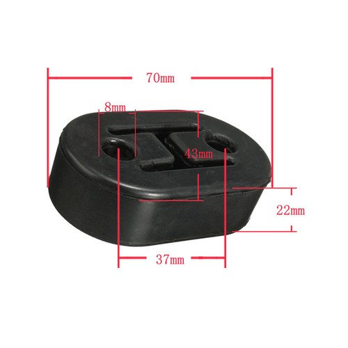 Rubber Car Exhaust Mounting Bracket Repair Hanger Replacement Universal - Picture 6 of 12