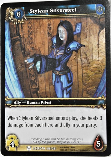 WORLD OF WARCRAFT TCG Blizzard "HEROES OF AZEROTH" SINGLES Basic YOU PICK 2006 - Picture 117 of 173