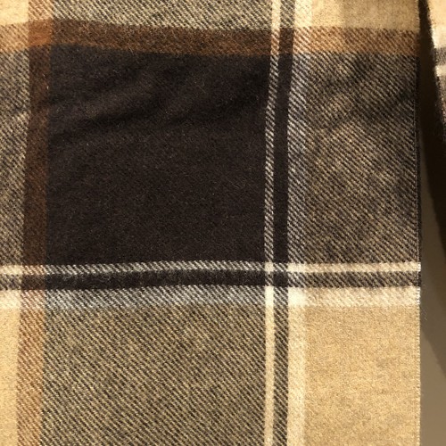 German Scarf Pure Lambswool Virgin Schurwolle 100% Wool Classic Brown Plaid New - Picture 2 of 14